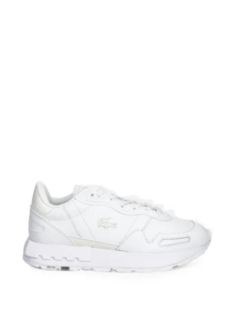 Lacoste logo-patch panelled sneakers White 50SFA0146