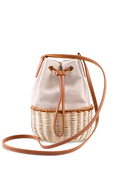 Rodo Adria Wicker bucket bag Brown B088260823