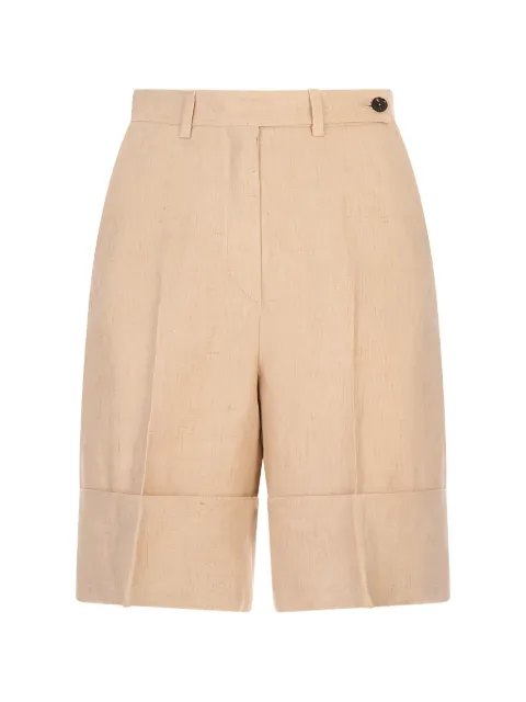 Kiton pleated knee-length shorts Neutrals D51101K0644G