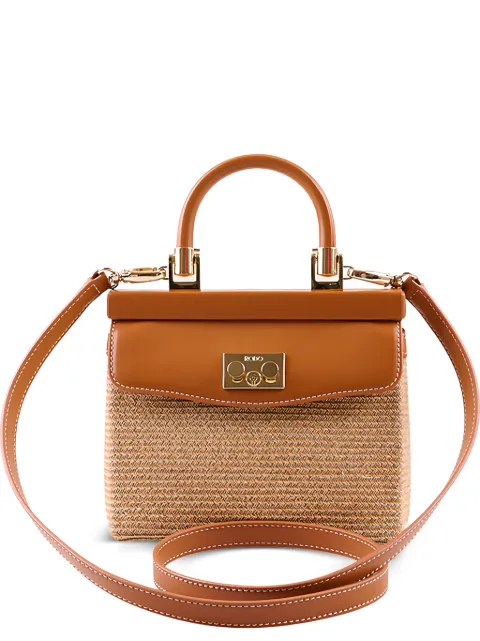 Rodo Paris raffia tote bag Neutrals B088420662