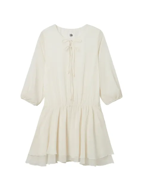 b+ab tie-fastening mini dress Neutrals 6S141AS