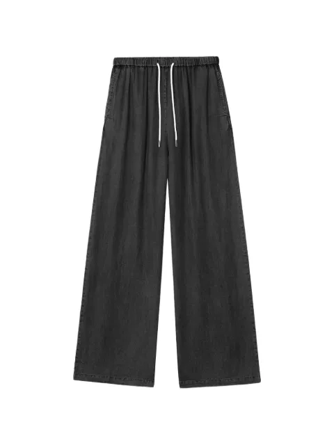b+ab drawstring-waist wide-leg jeans Black 6S156AS