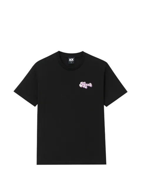 FINGERCROXX logo-print T-shirt Black FFXTEW01401X