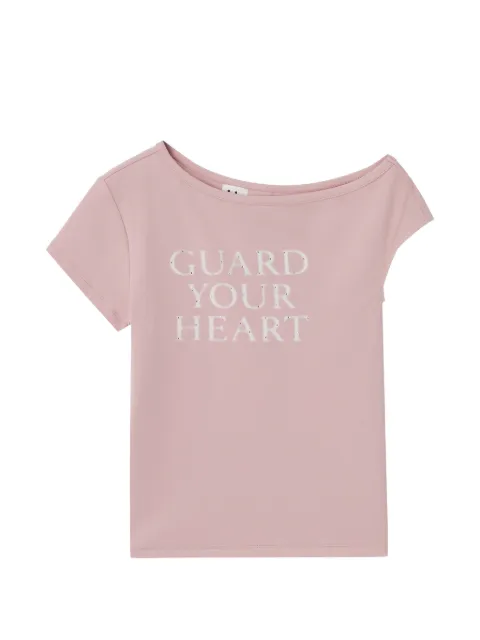 b+ab asymmetric rhinestone-embellished T-shirt Pink 6S644AS