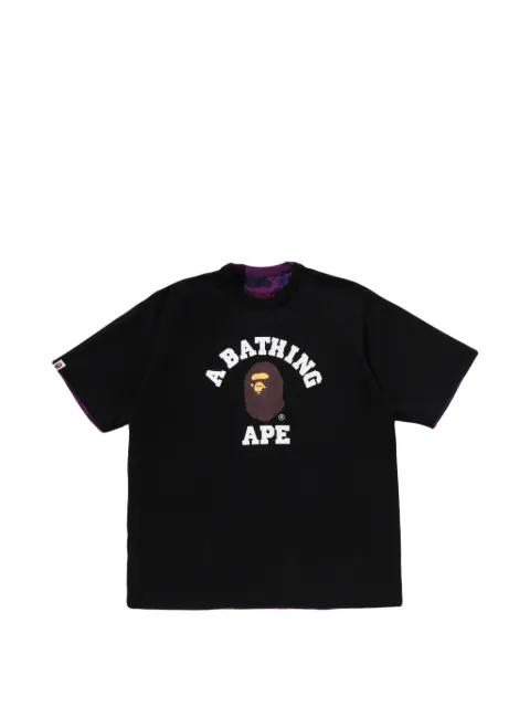 A BATHING APE® reversible camouflage-print T-shirt Black 001CSM301008M