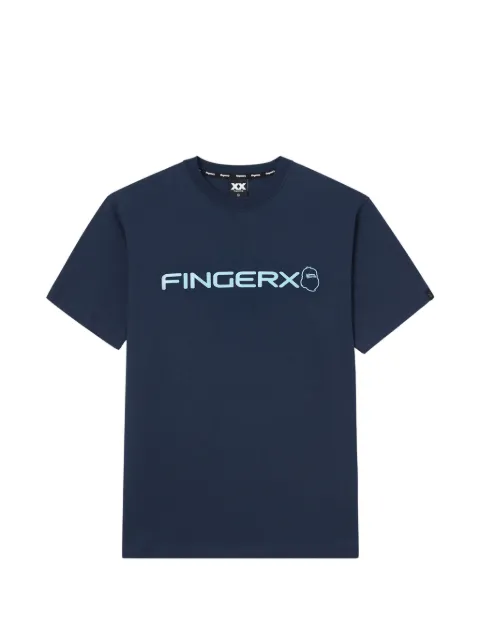 FINGERCROXX logo-print T-shirt Blue FFXTEM01311X