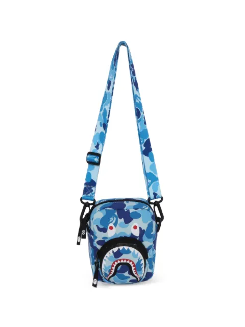 A BATHING APE® ABC Camo Shark messenger bag Blue 001SGM301003M