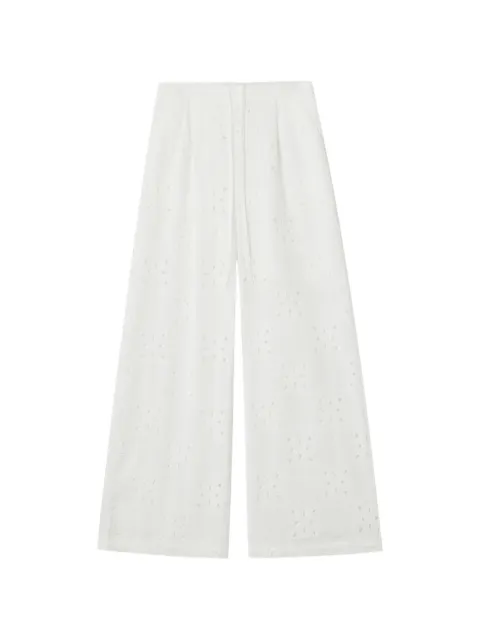 b+ab broderie-anglaise trousers White 6S160BS