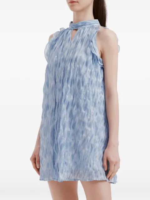 b+ab crinkled mini dress Blue 6S146AS
