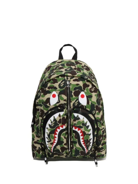 A BATHING APE® ABC camouflage-print shark backpack Green 001BAM301002M