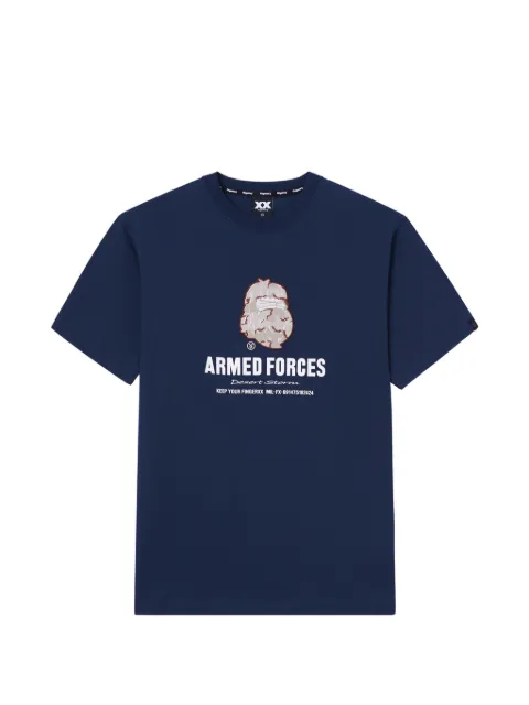 FINGERCROXX graphic-print T-shirt Blue FFXTEM01321X