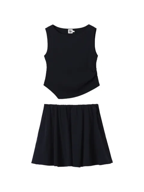 b+ab A-line mini skirt (set of two) Black 6S637AS