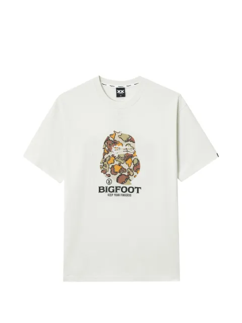 FINGERCROXX camouflage-print T-shirt Neutrals FFXTEM01329X