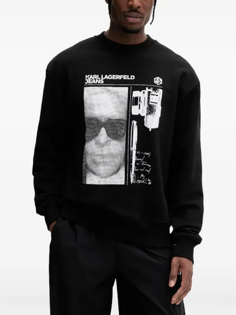Karl Lagerfeld Jeans graphic-print sweatshirt Black B2M20033