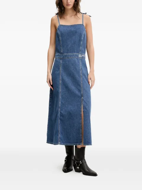 Karl Lagerfeld Jeans tie-strap front-slit dress Blue B2W130551EX