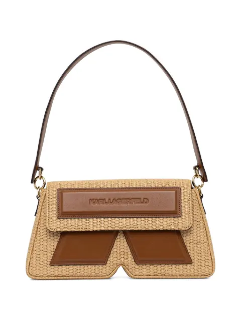 Karl Lagerfeld Ikon K woven shoulder bag Neutrals B2W300231AN