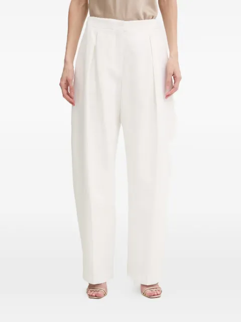 Karl Lagerfeld pleated wide-leg trousers White B2W10147100