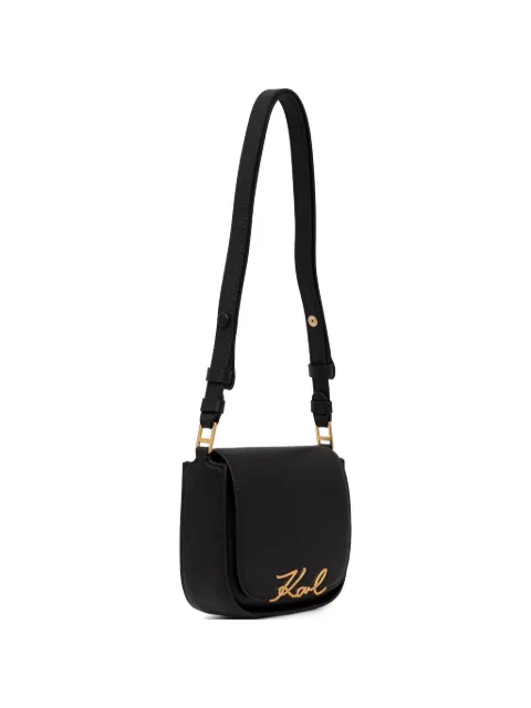 Karl Lagerfeld Karl signature-plaque cross body bag Black B2W30006992