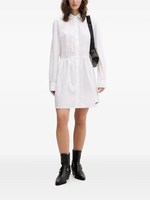 Karl Lagerfeld Jeans corset-style mini shirt dress White B2W13036100