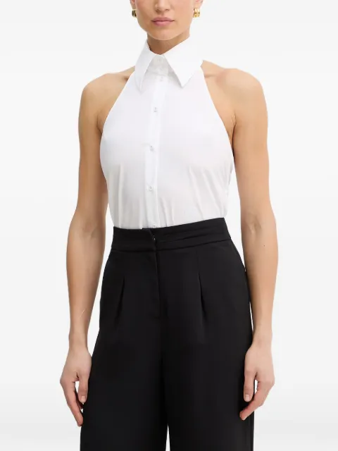 Karl Lagerfeld tie back sleeveless shirt White B2W11007100