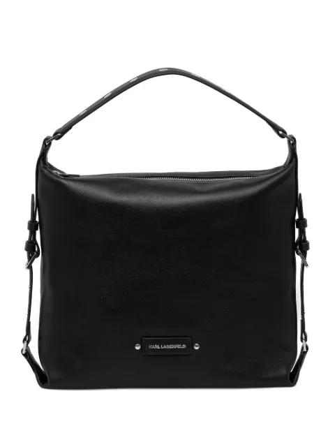 Karl Lagerfeld eyelet-embellished buckle-detail tote bag Black B2W300861AV