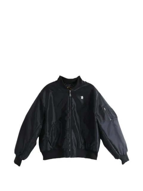 HELLSTAR logo-patch zip-up jacket Black HSSS26JK7