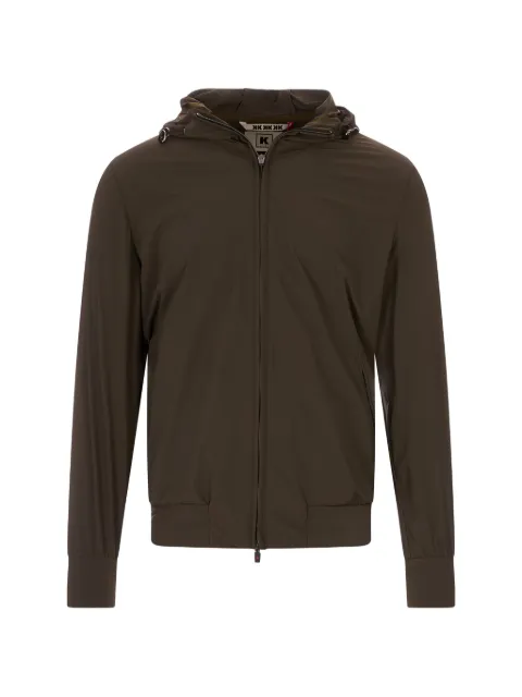 Kired zip-up hooded jacket Brown WOTO2W83015