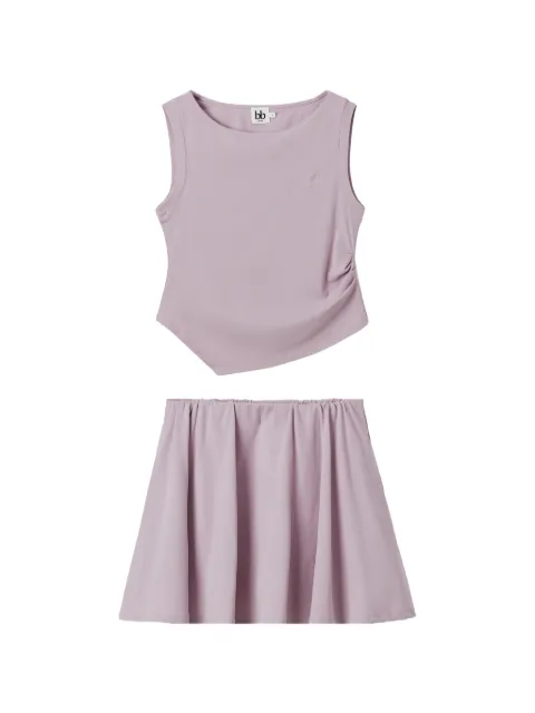 b+ab crew-neck A-line mini skirt Purple 6S637AS