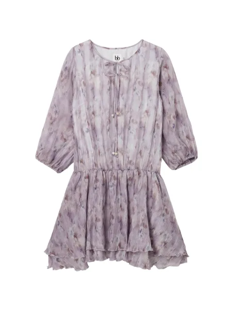 b+ab floral-print mini dress Purple 6S141BS
