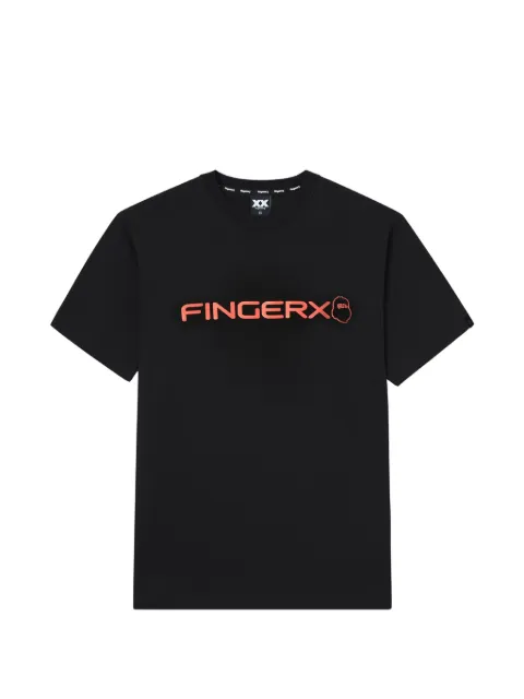 FINGERCROXX logo-print T-shirt Black FFXTEM01311X