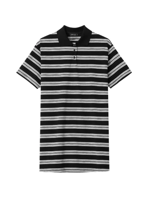 tout a coup striped-pattern mini dress Black M613AS6