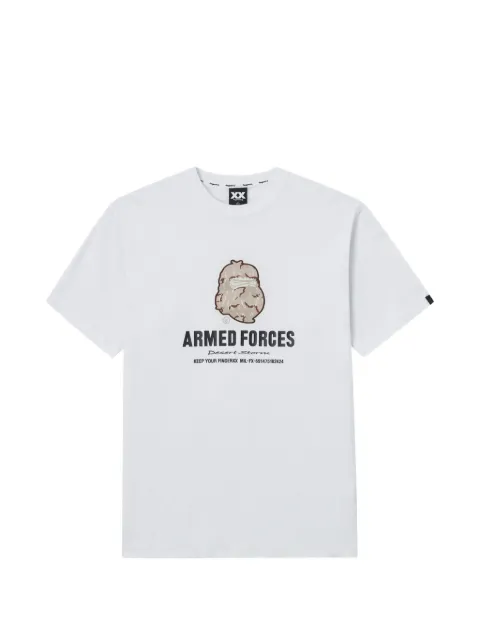 FINGERCROXX graphic-print T-shirt White FFXTEM01321X