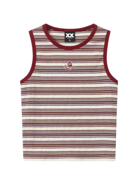 FINGERCROXX striped ribbed tank top Neutrals FFXVTW01420Y
