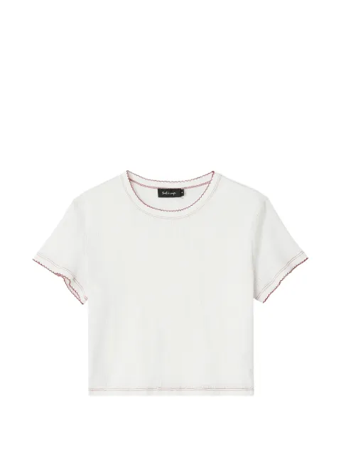 tout a coup contrast-stitch T-shirt White M627AS6
