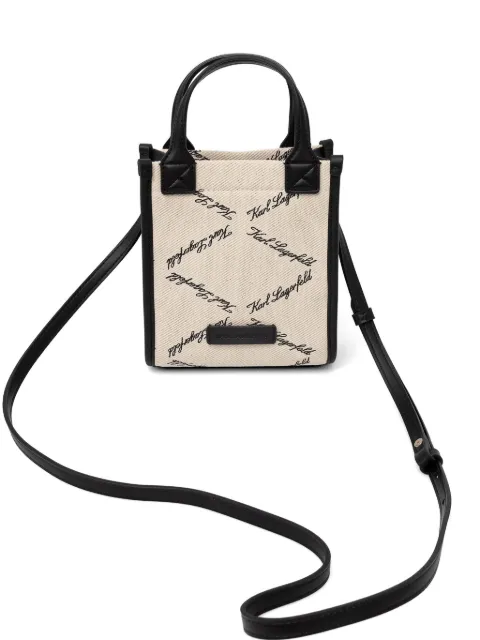 Karl Lagerfeld K/Ville logo-print cross body bag Neutrals B2W302782NA