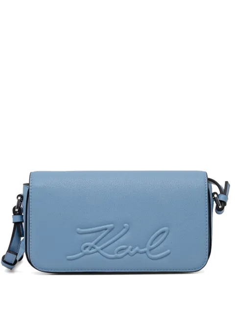 Karl Lagerfeld logo-embossed shoulder bag Blue B2W302222HL