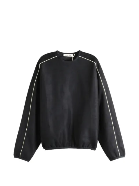 FEAR OF GOD ESSENTIALS Signature piping-detail logo-embroidered sweatshirt Black 192SP266751F