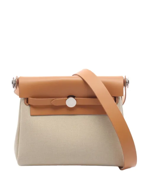 Hermès Pre-Owned 2025 Military Toile and Vache Hunter Herbag Zip 20 crossbody bag Neutrals QLJK3DIKHE5CRQJC