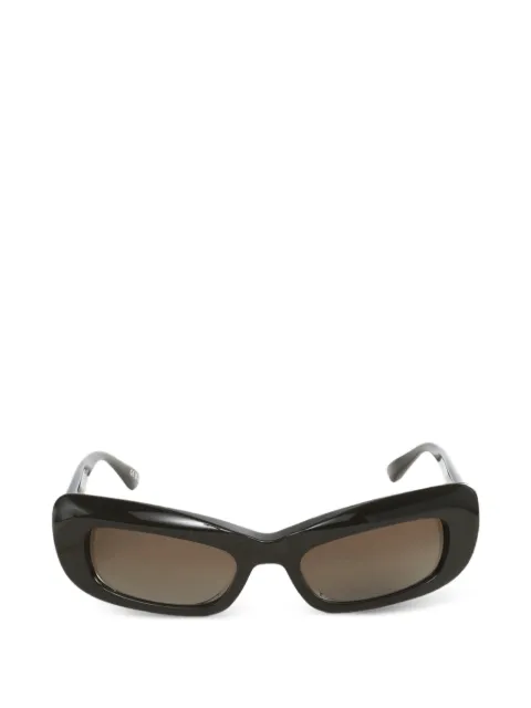 Balenciaga Diva rectangle-frame sunglasses Brown 870629T0039