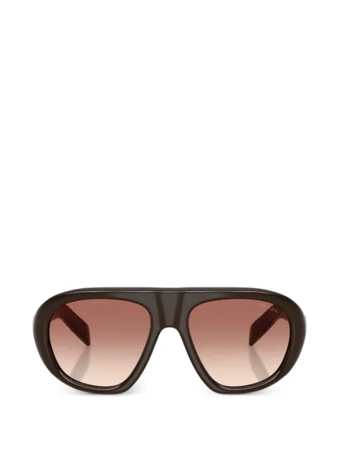 Prada Eyewear logo-detail sunglasses Brown PRC05S27I70X