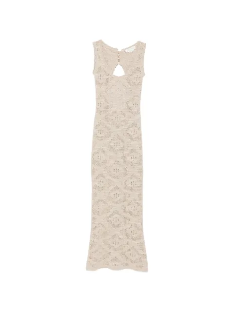 Asta Resort Eve crochet-knit dress Neutrals PF261049K1064107