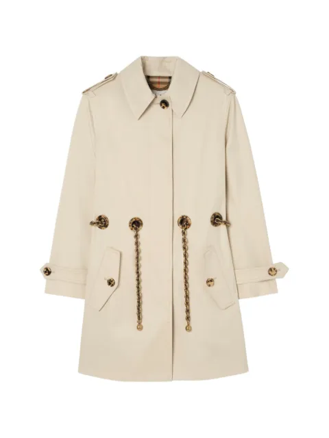 Burberry short gabardine Stonehaven car coat Neutrals 8126269
