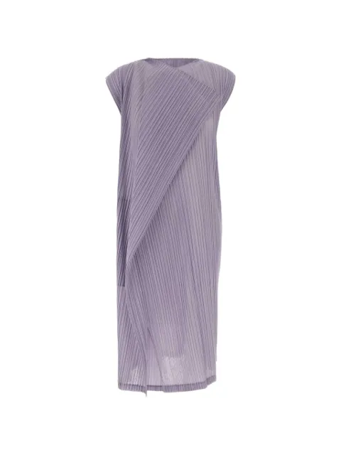 Pleats Please Issey Miyake pleated midi dress Purple PP66JH264