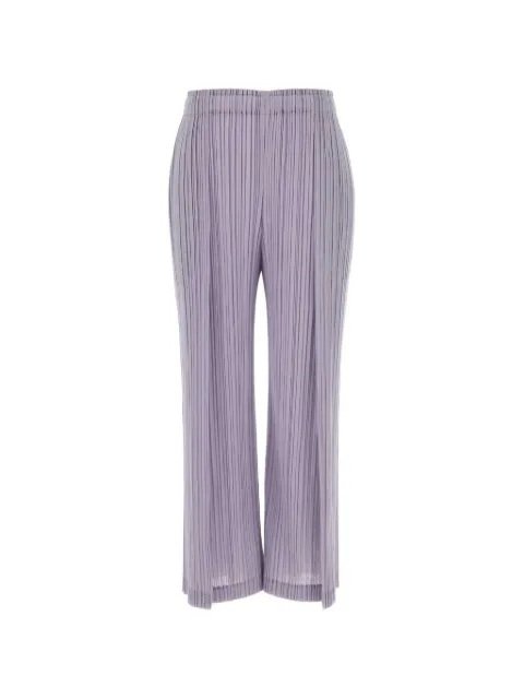 Pleats Please Issey Miyake pleated trousers Purple PP66JF263