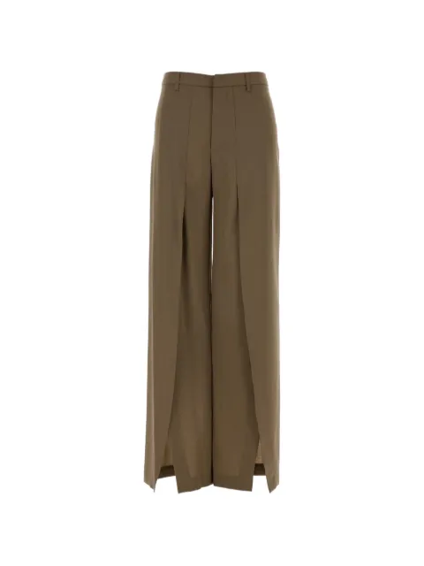 PT Torino Mud Renee palazzo wool trousers Brown CDVSRNZ00STDZI56