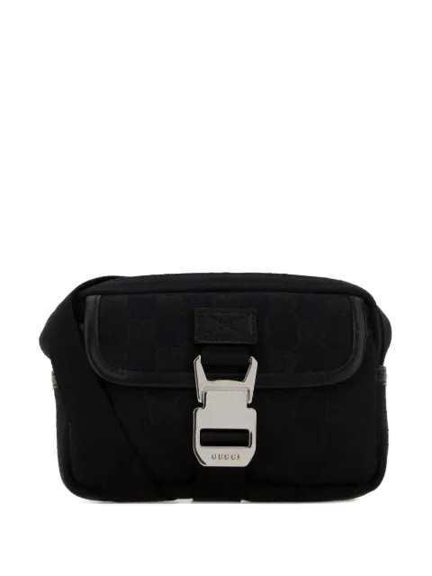Gucci mini GG canvas crossbody bag Black 855344FAFIA