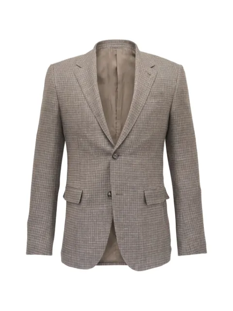 Zegna checked jacket Neutrals 349592A3