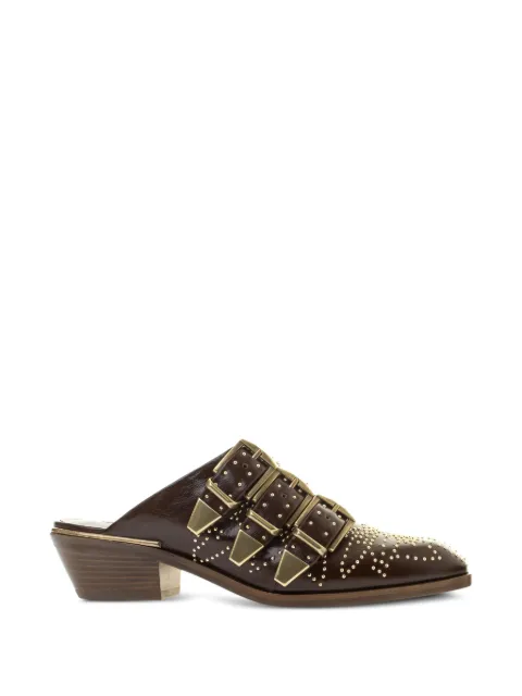 Chloé Susan studded sandals Brown CH26U19OWF