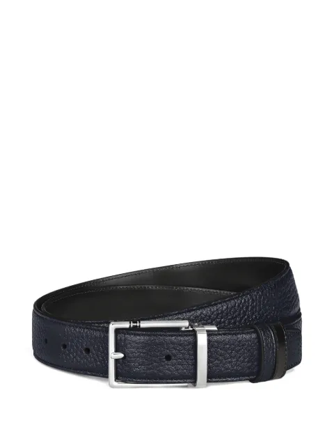 Montblanc reversible textured buckle belt Blue 222199