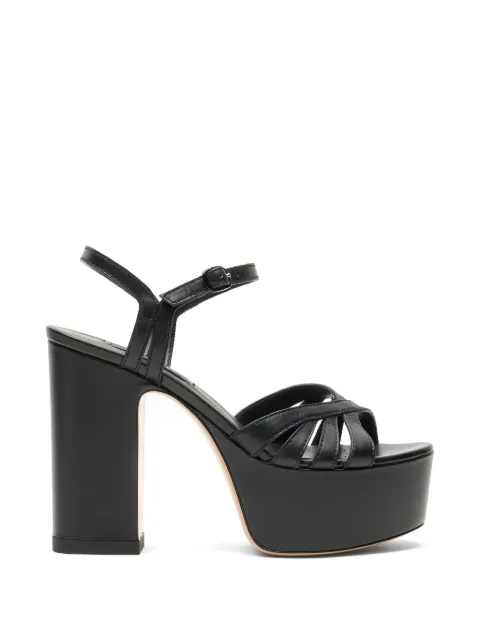 Casadei Elsa platform strap sandals Black 1L462B1201FLORE